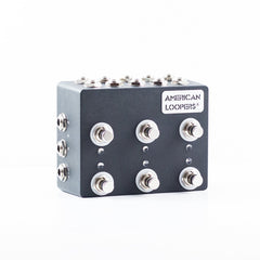 6CH MINI Z True Bypass Looper With PREMIUM Switches - Six (6) Loops,Standard- AMERICAN LOOPERS - MADE IN USA