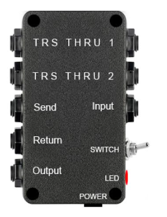 guitar pedal true bypass Custom 1CH True Bypass Looper with Toggle switch and 2 Way Patch Bay