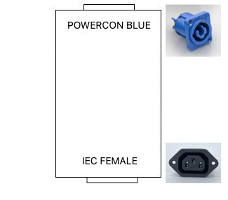 Powercon to IEC Female Power Junction Box Patchbay