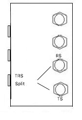 3 Way Guitar Junction Box With a TRS Split to Left and Right