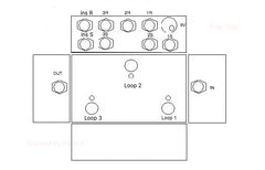 3CH Mini With Volume Insert True Bypass Looper And PREMIUM Switches (3 Loops)