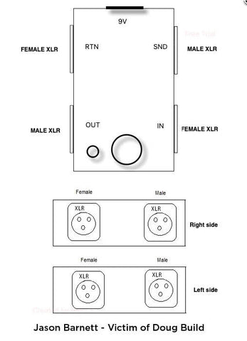 XLR Loop Signal Switcher (1CH Looper with XLR Connectors)