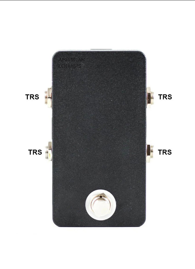 trs pedal Dual TRS Stereo Channel Mute (ONE SWITCH) NO LED (Mute Two Stereo Inputs at The Same Time)