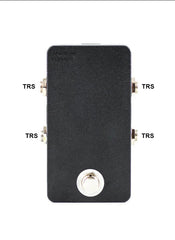 Dual TRS Stereo Channel Mute (ONE SWITCH) NO LED (Mute Two Stereo Inputs at The Same Time)