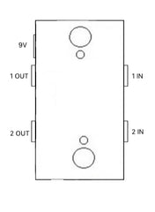 Dual Mute Switch For Stereo TRS Signals - With LEDs (Mute Two Instruments Separately)