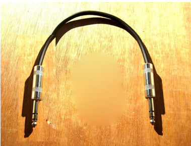 TRS (Stereo) 24" Both Straight Ends Cable - Made in USA
