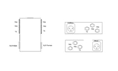 4 Way Junction Box (1 XLR, 1 TS, 2 TRS) Pedalboard Patch-bay Interface