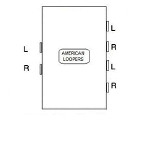 2 Way splits to 4 way (Split your Stereo signal to two) Junction Box Pedalboard PatchBay,Junction Box- AMERICAN LOOPERS - MADE IN USA