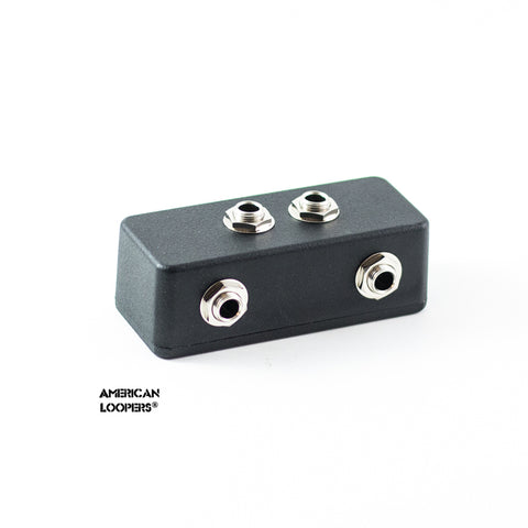 2 Way Junction Box - Patch Bay IN, OUT, SEND, RTN (Jacks on Top)