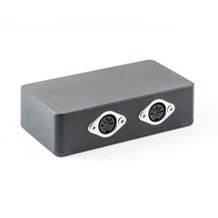 2 Way MIDI Pass Though Junction Box - Patch Bay,Junction Box- AMERICAN LOOPERS - MADE IN USA