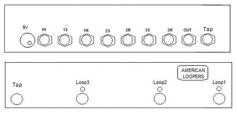 3CH (3 Loops) + Tap Tempo With PREMIUM Switches True Bypass Looper