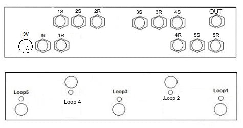Custom 5CH VEX True Bypass Looper With PREMIUM Switches - Five (5) Loops