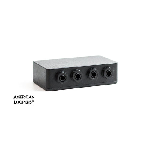 4 Way Junction Box (All TRS Stereo Jacks) Pedalboard PatchBay With Isolated Jacks