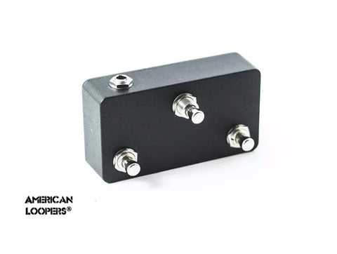 External Remote Aux Switch For Pigtronix Pedals (Three Click-less Buttons)
