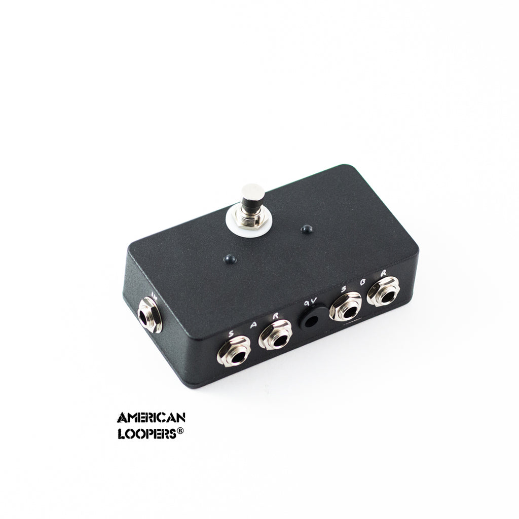 ab loop pedal A/B Box Loop Selector Switcher (Clean Dirty Effects Switcher) HORIZONTAL Two Loops