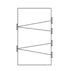 Double Guitar Split Combiner Patch Bay With Isolated Jacks